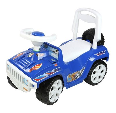 Дитяча машинка-каталка Оріон Оріончик із клаксоном синій 419_С фото 1