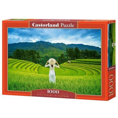 Пазли Castorland "Рисові поля у В'єтнамі" 1000 елементів 68 х 47 см C-105052 фото 1