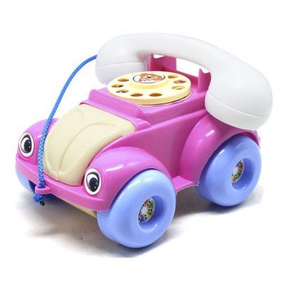 Дитяча ручна каталочка-машинка Maximus "Телефон" синя 5106 фото 1
