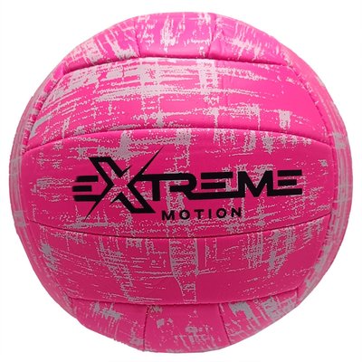 Волейбольный мяч №5 Extreme Motion PVC диаметр 21 см розовый VB2112 фото 1