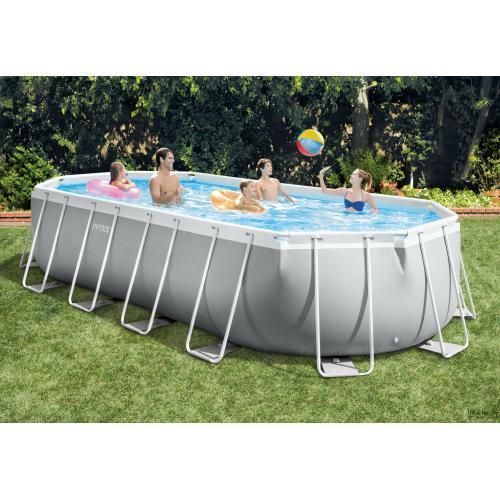 Каркасный овальный бассейн Intex Prism Frame 18202 л 610х305х122 см с функциональными аксессуарами 26798 NP фото 3