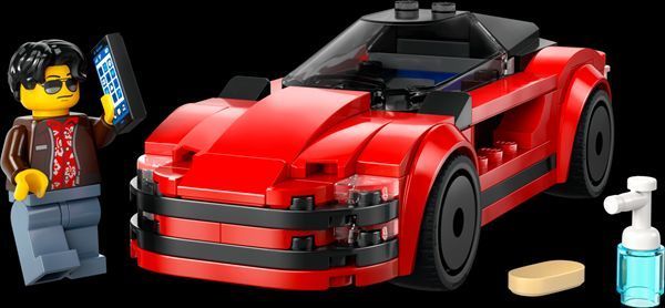 Конструктор LEGO City Червоний спортивний автомобіль 109 деталей з 5 років 60448 фото 4