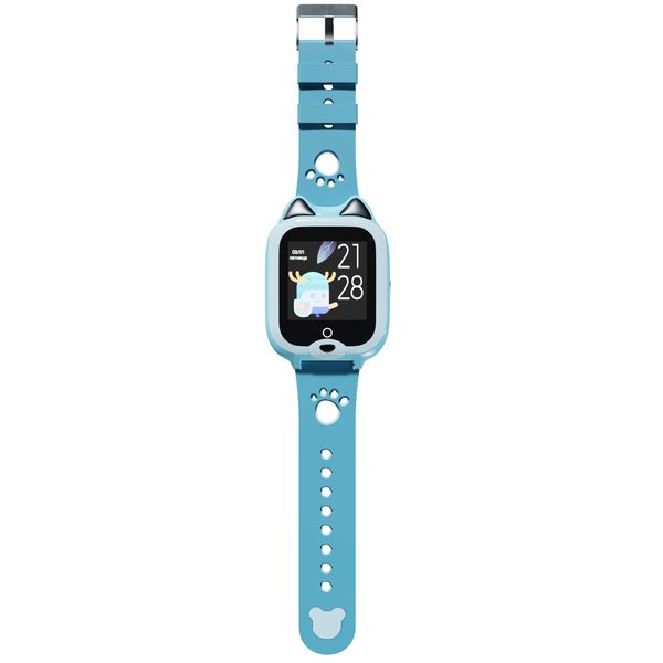 Детские водонепроницаемые GPS часы MYOX MX-58BW (4G) голубые с видеозвонком фото 7