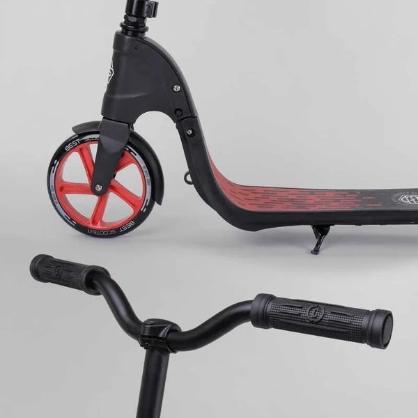 Самокат двоколісний складаний Best Scooter Matrix FC до 100 кг колеса PU 200 мм червоний 18424 фото 4