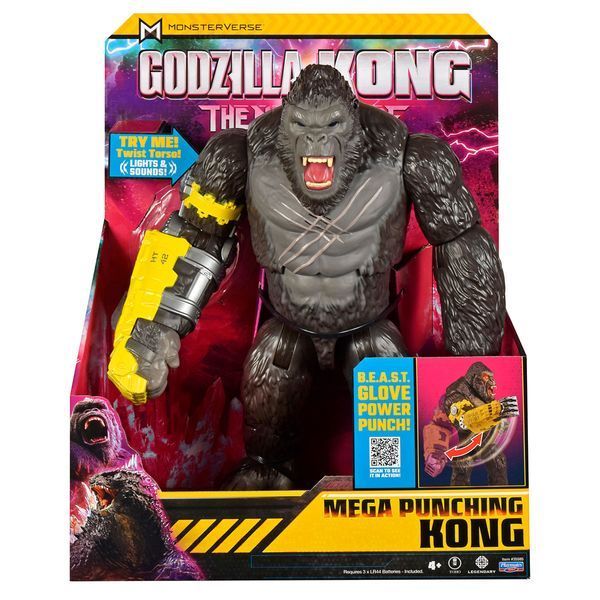 Інтерактивна ігрова фігурка GODZILLA X KONG Мегапотужний удар Конга, світло, звук 33 см 35585 фото 6