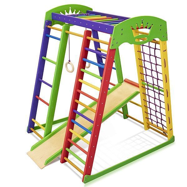 Компактный спортивный уголок для дома SportBaby Акварелька мини фото 4