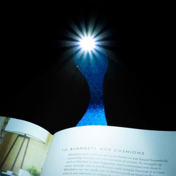 Дитяча закладка з LED ліхтариком FLEXILIGHТ 8 люм серії «Класика» - Лазур фото 6