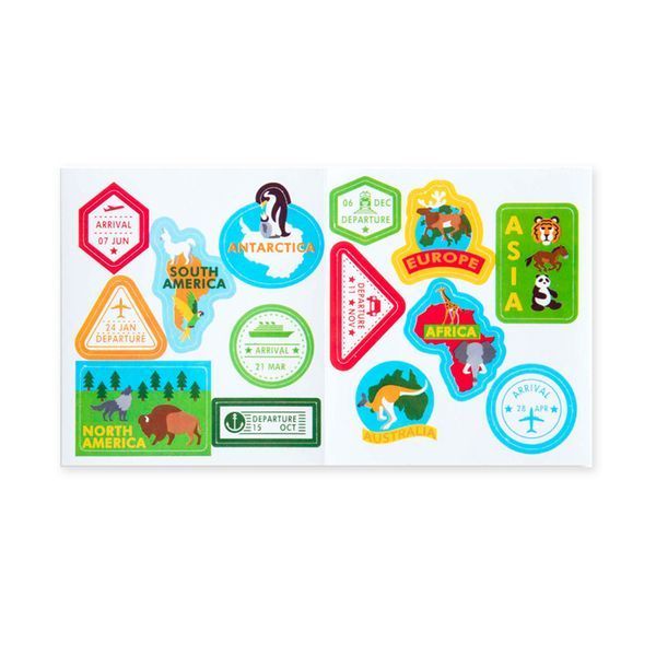 Великий ігровий килимок для дітей Melissa & Doug Мапа світу з 3 дерев'яними транспортами 100&times;92 см MD5194 фото 3