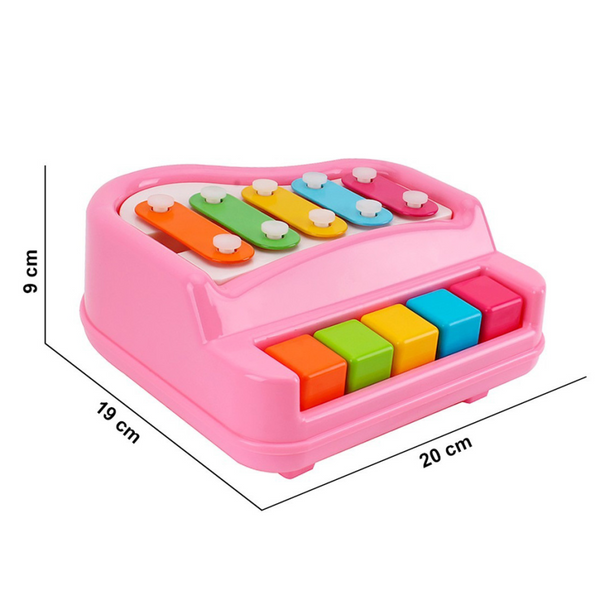 Ксилофон-фортепиано ТехноК 5 тонов розовый 7907 фото 2
