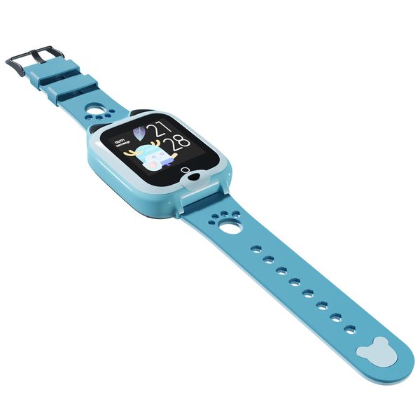 Детские водонепроницаемые GPS часы MYOX MX-58BW (4G) голубые с видеозвонком фото 8