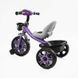 Детский трехколесный велосипед 12" Best Trike колеса EVA стальная рама световые и звуковые эффекты фиолетовый укр BS-27102 фото 3