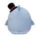 Мягкая игрушка - антистресс SQUISHMALLOWS Синий кит Самир 30 см фото 4