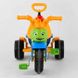 Дитячий триколісний велосипед Pilsan Caterpillar пластикові колеса з зеленою ручкою 07-128 фото 3