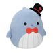 Мягкая игрушка - антистресс SQUISHMALLOWS Синий кит Самир 30 см фото 3