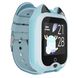 Детские водонепроницаемые GPS часы MYOX MX-58BW (4G) голубые с видеозвонком фото 3