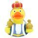 Стильная тематическая резиновая уточка FunnyDucks "Король" L1840 фото 1