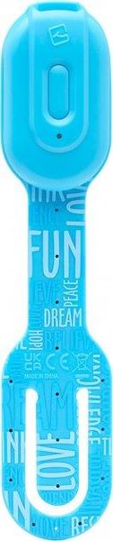 Дитяча закладка з LED ліхтариком FLEXILIGHТ із USB акумулятором 20 люм серії «Класика» - Синій стиль фото 3