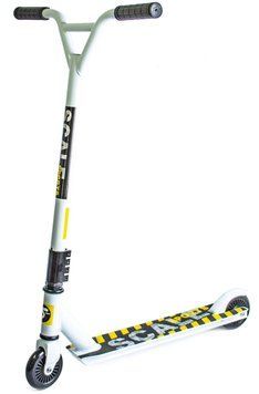 Трюковый самокат Scale Sports Tornado колеса 100 мм белый фото 1