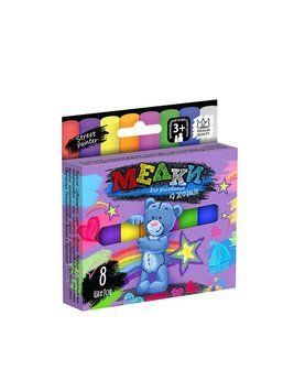 Крейда для малювання на асфальті Danko Toys 8 кольорів (рос) MEL-02-02 фото 1