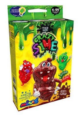 Набор для опытов Danko Toys Crazy Slime - Лизун своими руками шоколадный рус SLM-02-02 фото 1