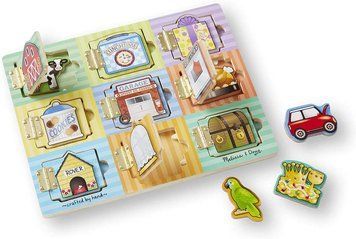 Магнитная деревянная доска "Открой и найди" Melissa&Doug MD10474 фото 1