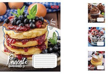 Набір учнівських зошитів 1 Вересня Homemade cake формат А5, 60 арк. в клітинку 10 шт. 766052 фото 1