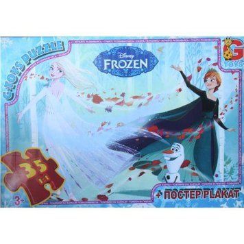 Пазлы G-Toys "Холодное сердце" 35 элементов + постер 21 х 30 см FR046 фото 1