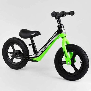 Біговел Corso Rocket 12" з магнієвою рамою салатовий 14452 фото 1