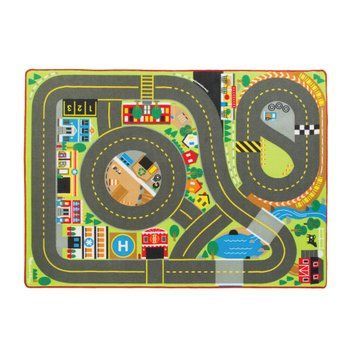 Великий ігровий килимок для дітей Melissa & Doug Траса з 4 дорожніми знаками 201&times;147 см MD5191 фото 1
