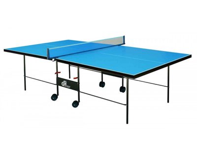 Тенісний стіл всепогодний Athletic Outdoor Alu Line Gt-2 з аксесуарами 274х152 см алюмінієвий синій фото 1