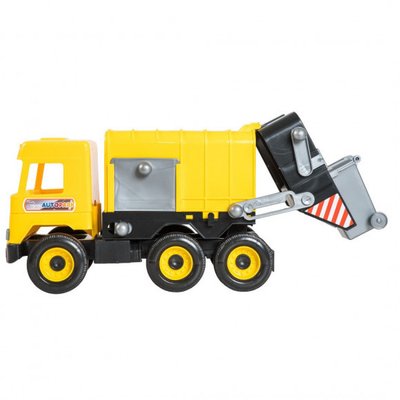 Игрушечный мусоровоз Wader Middle truck 40 см желтый 39492 фото 1
