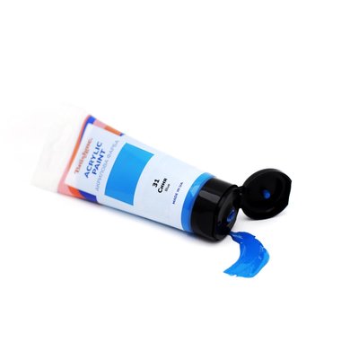 Художня глянсова акрилова фарба BrushMe колір "Синя" 60 мл TBA60031 фото 1