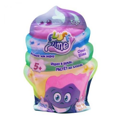 Слайм Danko Toys Fluffy Slime у банці рожевий (рос) 500 г FLS-02-01 фото 1
