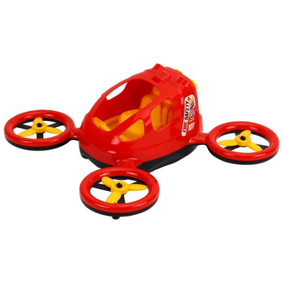 Іграшковий пластиковий квадрокоптер на коліщатках ТехноК 26 см червоний 7969 фото 1