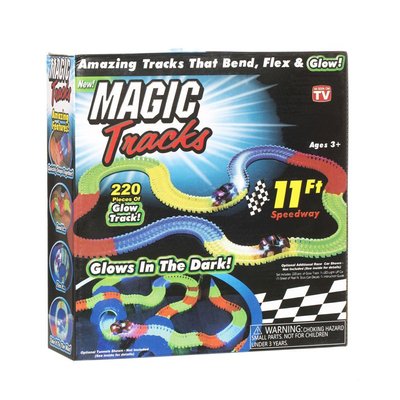 Игровой автотрек Magic Track 220 деталей + 1 авто увеличенной проходимости световые эффекты фото 1