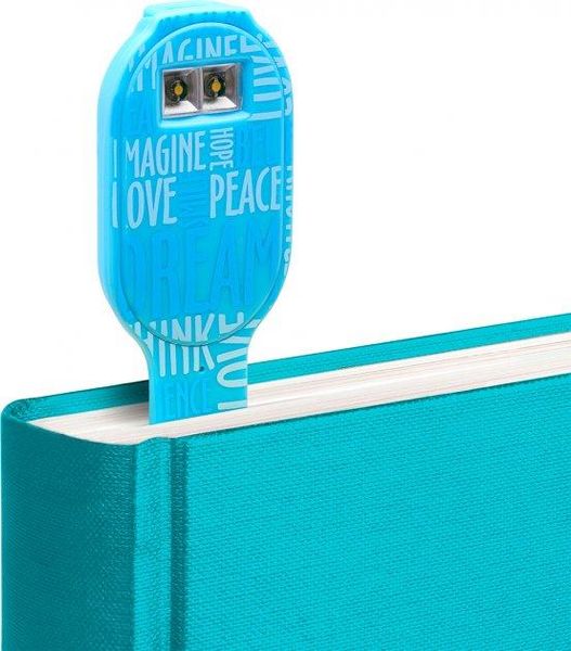 Дитяча закладка з LED ліхтариком FLEXILIGHТ із USB акумулятором 20 люм серії «Класика» - Синій стиль фото 5