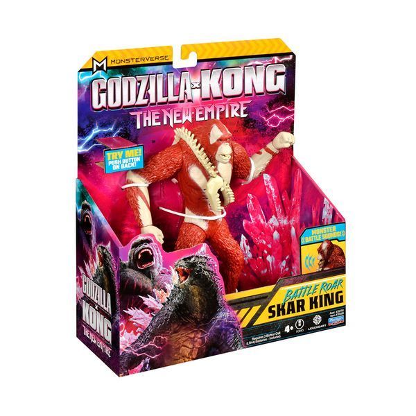 Игровая фигурка с артикуляцией и звуком GODZILLA X KONG Скар Кинг готов к бою 18 см 35508G фото 2