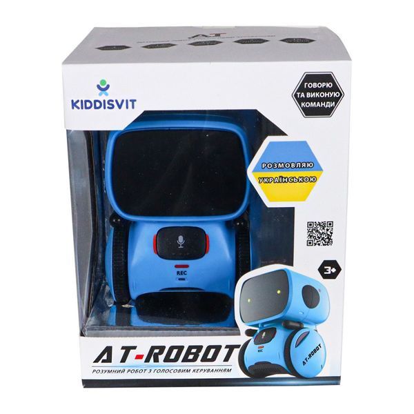 Интерактивный робот с голосовым управлением AT-ROBOT укр озвучка и команды 13 см синий AT001-05-UKR фото 2
