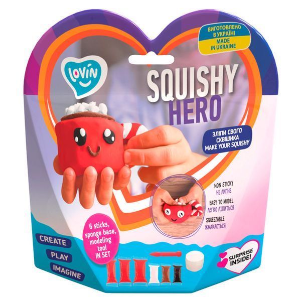 Набор для лепки с воздушным пластилином ОКТО Lovin'do Squishy CupCao 70125 фото 3