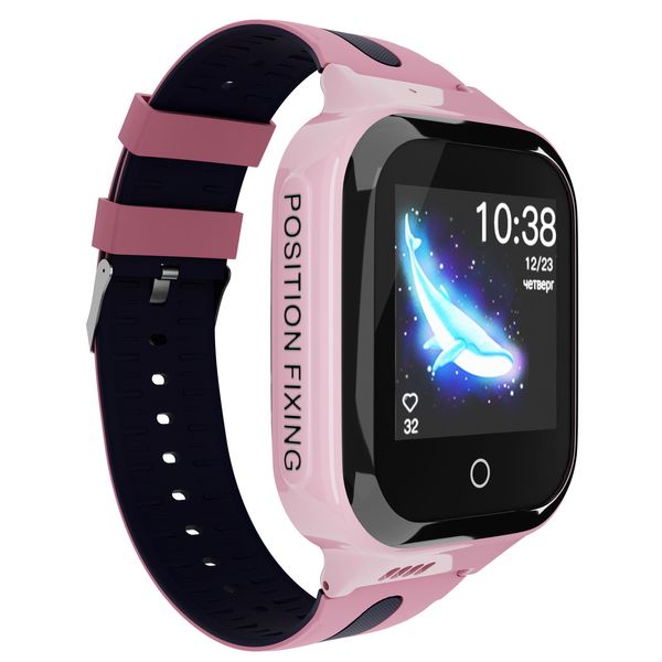 Детские водонепроницаемые GPS часы MYOX MX-70GW (4G) розовые с видеозвонком фото 3