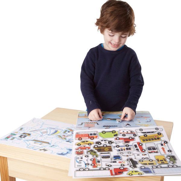 Многоразовые наклейки со сценами Melissa & Doug &laquo;Транспорт&raquo; 5 сцен и 165 наклеек MD14199 фото 8