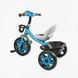 Детский трехколесный велосипед 12" Best Trike колеса EVA стальная рама световые и звуковые эффекты синий укр BS-24513 фото 3