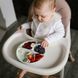 Детская силиконовая мисочка для кормления 6м+ Babyono трёхсекционная с присоской зелёная фото 4