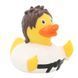 Стильна тематична гумова качечка FunnyDucks "Каратистка" L2099 фото 3
