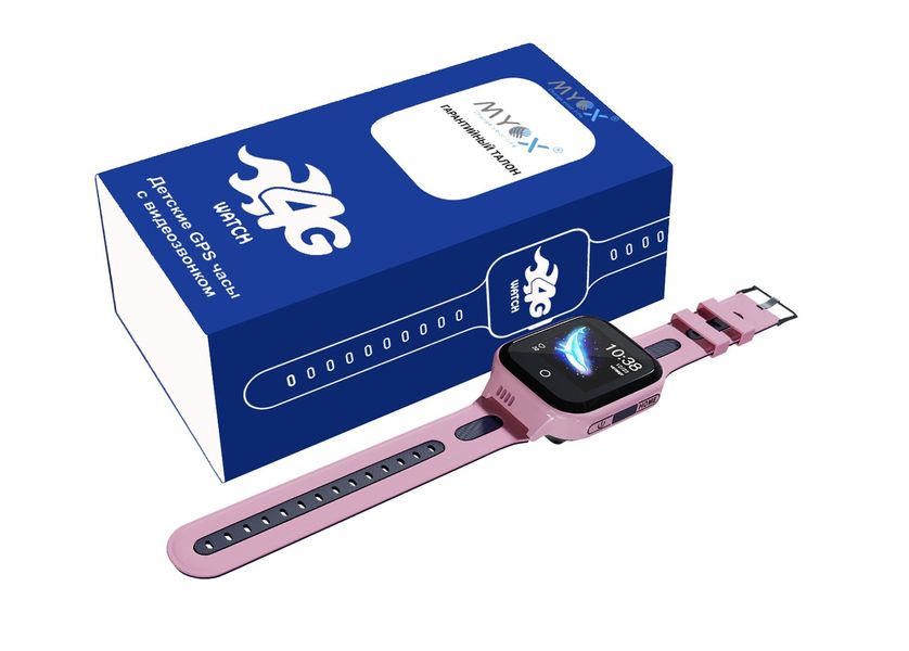 Дитячий водонепроникний GPS годинник MYOX MX-70GW (4G) рожевий з відеодзвінком фото 10