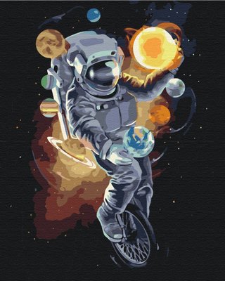 Картина за номерами BrushMe "Космічний жонглер" 40х50см BS34813 фото 1