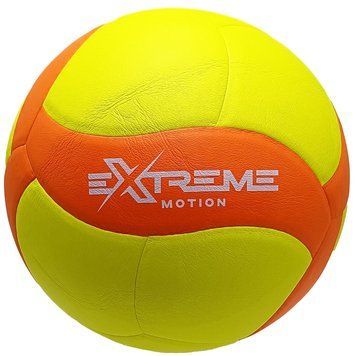 Волейбольний м'яч №5 Extreme Motion PU діаметр 21 см оранжевий фото 1