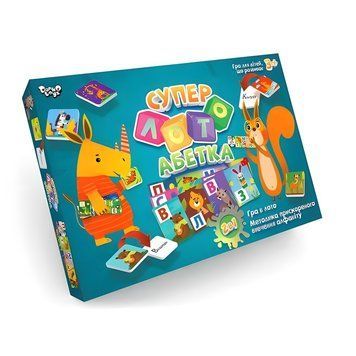 Дитяче лото Danko Toys "Суперлото. Абетка" (укр) СЛА-01U фото 1