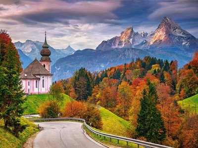 Пазли Castorland "Осінь у Баварських Альпах, Німеччина" 2000 елементів 92 х 68 см C-200795 фото 1
