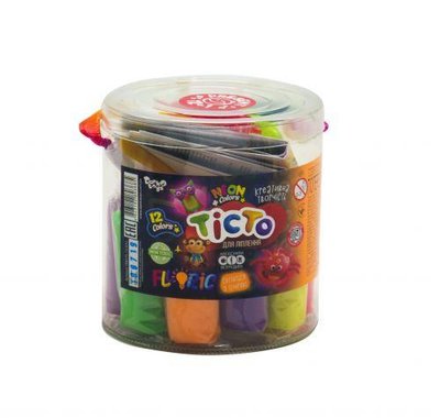 Набор для лепки Danko Toys Fluoric 13 цветов (укр) TMD-FL-12-01U фото 1